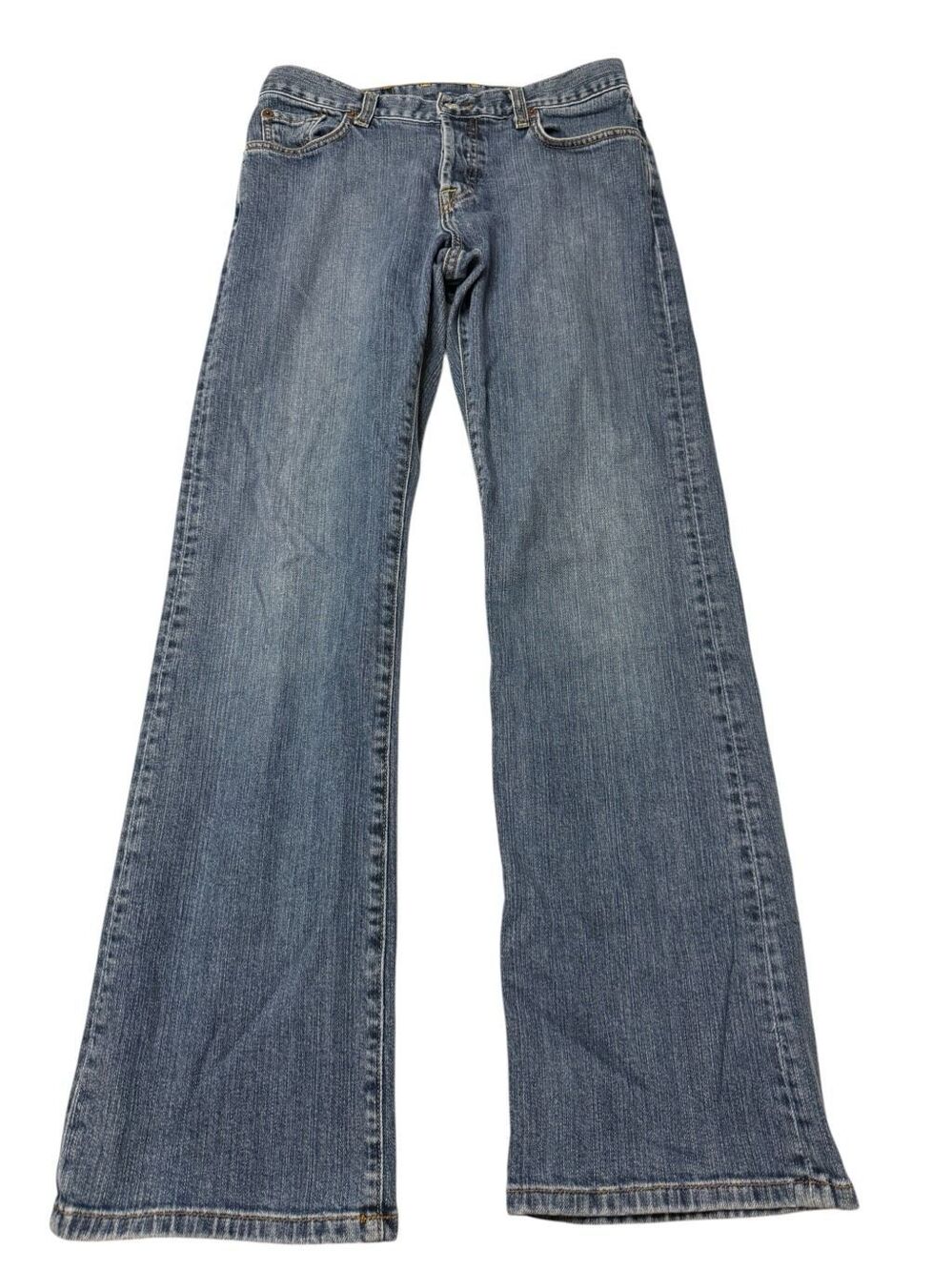 Lucky Brand Jeans Womens Blue Easy Rider Button-Fly Denim By Gene Montesano 6/28 - Picture 1 of 7